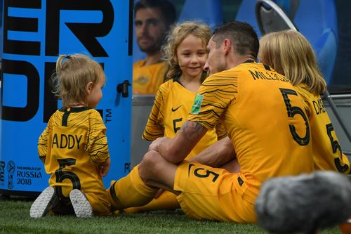 Meanwhile, Mark Milligan, 32, will now weigh up his future with the national team amid speculation he could retire from Socceroos representation. Picture: AAP.