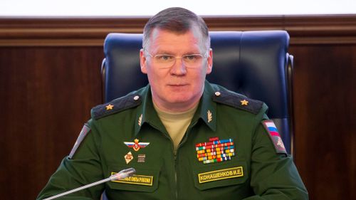 Russian Defense Ministry spokesman, Major General Igor Konashenkov. (AP)