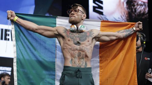 McGregor ridiculed Mayweather's appearance. (AAP)