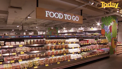 Ready-to-go meals are also featured prominently. 