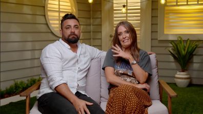 Ronnie and Georgia cringe over awkward moment on The Block 2021