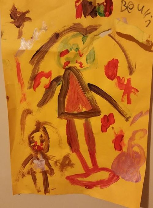 A picture Briella did of herslef crying when she was in kindergarten. 