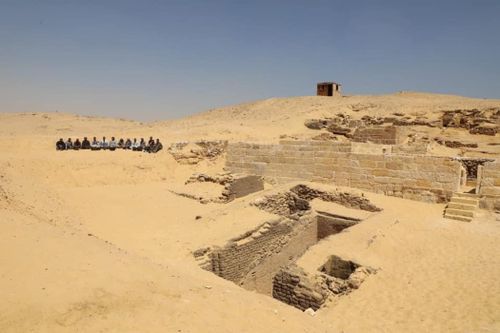 View of the excavation site. Picture: Ministry of Antiquities