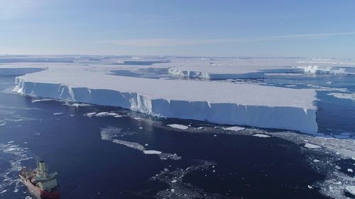 A geleira Thwaites na Antártica