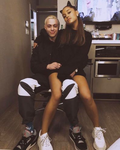 Pete Davidson, Ariana Grande, Instagram, photo, selfie