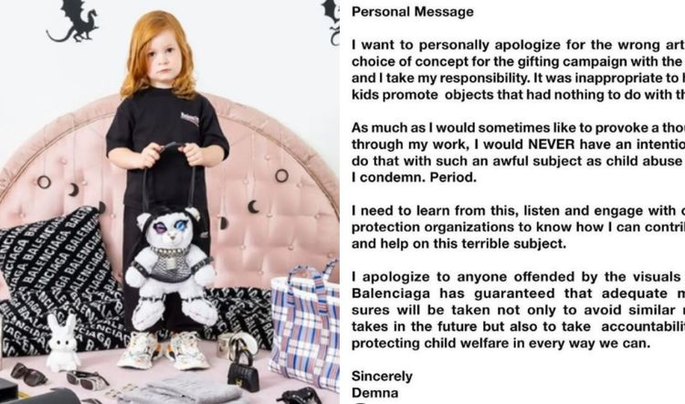 There's no apologizing for crimes against children”: Balenciaga creative  director Demna issues apology, leaves internet unconvinced