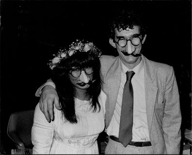 Jimmy Barnes and Jane Barnes on their wedding day