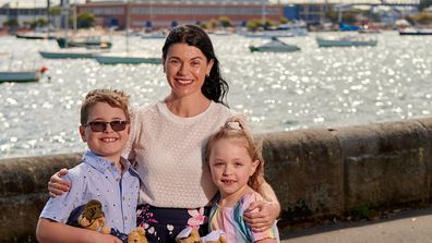 Michelle pictured with her children Mason and Monique on their Legacy Bears Picnic.