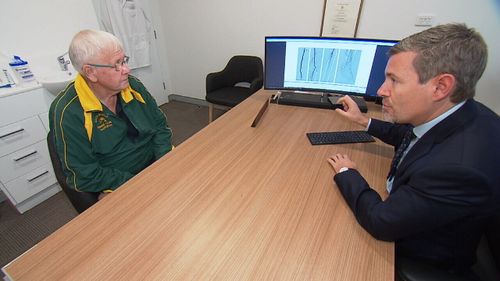 Associate Professor Ramon Varcoe (right) spoke to 9NEWS about the research. 