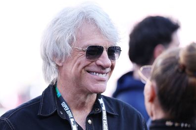 Jon Bon Jovi looks on prior to the start of Super Bowl LX between the Seattle Seahawks and the New England Patriots at Levi's Stadium on February 08, 2026 in Santa Clara, California. 