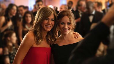 Jennifer Aniston and Reese Witherspoon on Apple's new TV show, The Morning Show