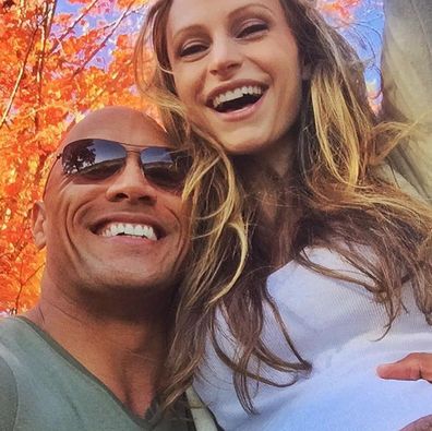 Dwayne Johnson and wife Lauren Hashian.