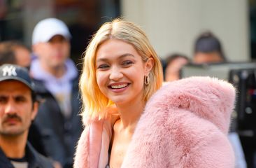 NEW YORK, NEW YORK - MARCH 26: Gigi Hadid is seen on location for Maybelline on March 26, 2024 in New York City. (Photo by Gotham/GC Images)