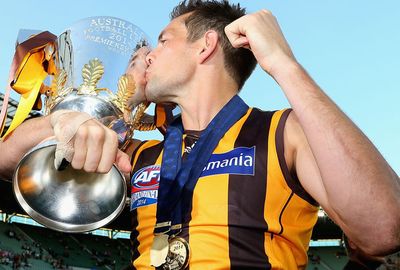 Inspirational skipper Luke Hodge won his second Norm Smith medal.
