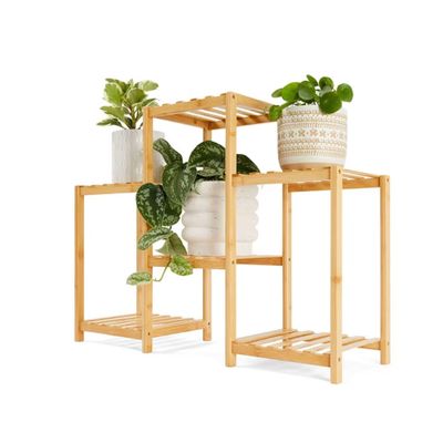 Bamboo tier plant stand: $22