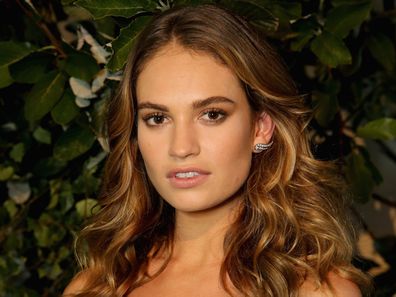Lily James attends the launch of My Burberry Black at Burberry's all day cafe Thomas's on August 22, 2016 in London, England.
