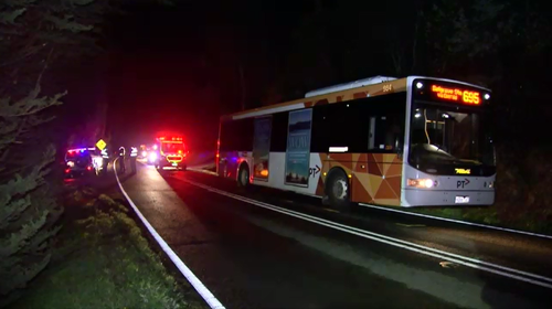A 70-year-old man is in a critical condition after he was also hit by a bus in Menzies Creek yesterday evening.