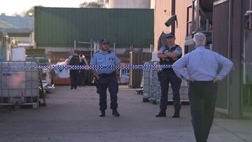 A Sydney man died when he was crushed by a forklift in Sydney&#x27;s west this morning.
