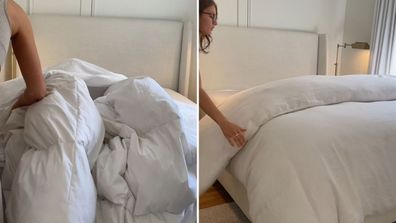 Bed styling TikTok