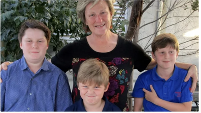Single mum Alison Lees and her three sons