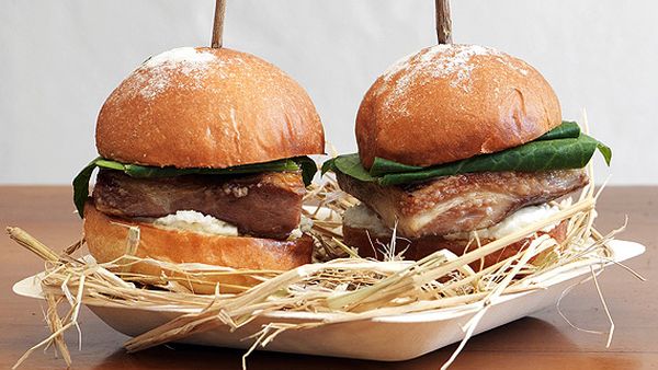 Biota's lamb belly sliders with pecora curds (Jason Loucas)