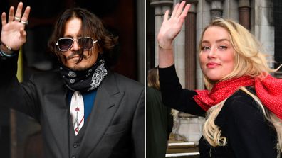 Johnny Depp, Amber Heard arrive at the High Court in London, Wednesday July 8, 2020