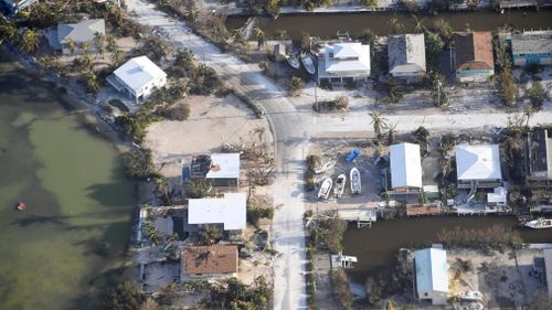 A view of the Florida Keys during the aftermath of Hurricane Irma. (AAP)