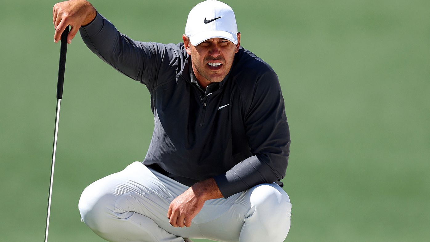 Brooks Koepka held a two shot lead after three rounds of the Masters.