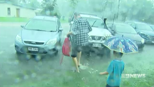 The heavy rain is expected to swing further north tomorrow with the flooding to stick around a while longer.