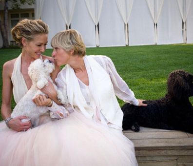 Portia de Rossi and Ellen DeGeneres wedding