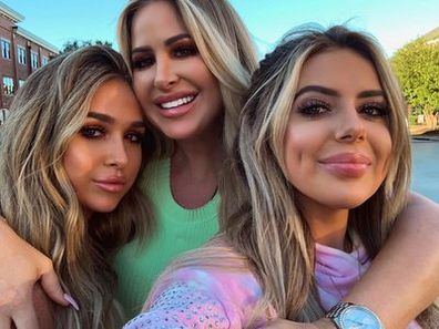 TV star Kim Zolciak-Biermann with daughters Ariana (left) and Brielle.