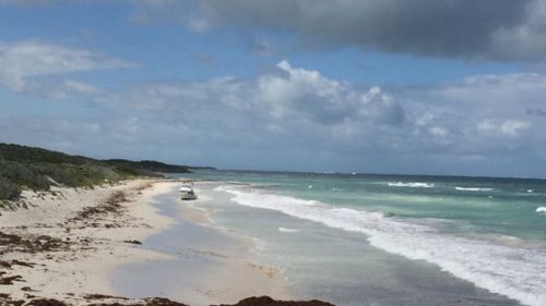 The vessel was found on a beach between Lancelin and Cervantes. (Western Australia Police)