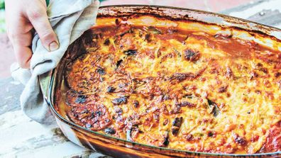 Eggplant & chickpea lasagne