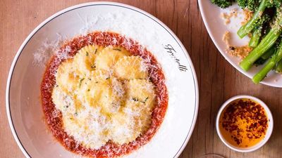 <a href="http://kitchen.nine.com.au/2016/12/07/13/43/fratelli-freshs-spinach-and-ricotta-ravioli" target="_top">Fratelli Fresh's spinach and ricotta ravioli</a><br>
<br>
<a href="http://kitchen.nine.com.au/2016/06/07/01/20/light-summer-breakfasts" target="_top">RELATED: Three ways to lighten pasta for summer</a><br>