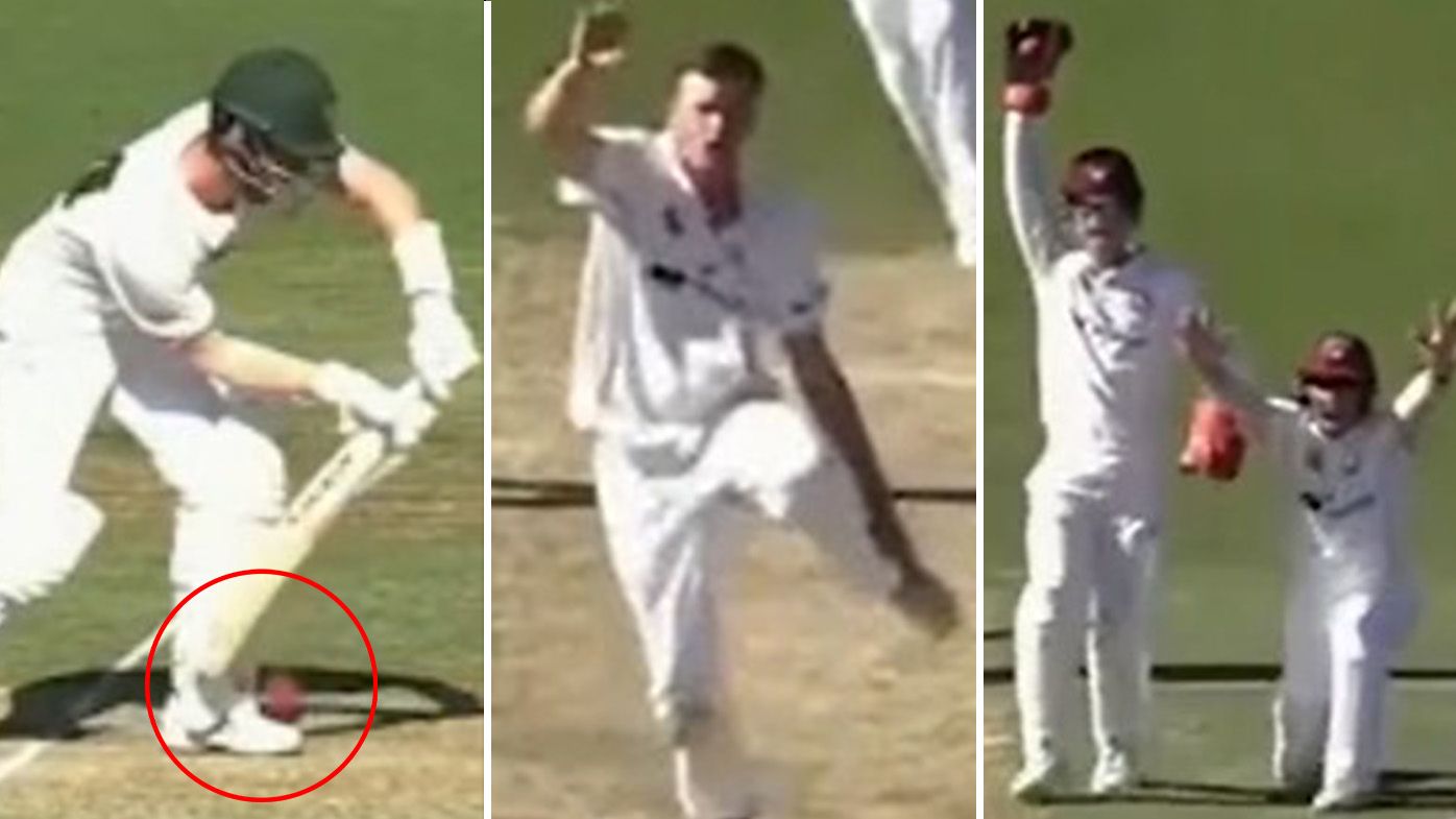 'Never seen this before': Jordan Silk granted incredible dose of luck in bizarre Sheffield Shield moment
