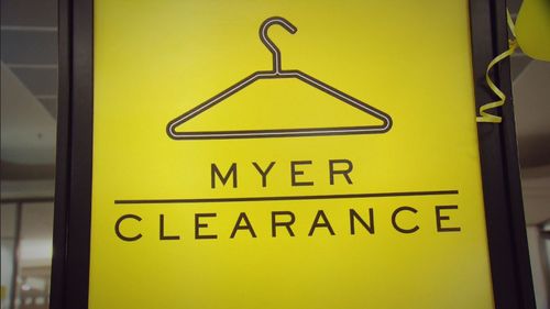 Myer's clearance floors are a new tactic.