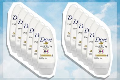 9PR: Dove Women Antiperspirant Roll On Deodorant Invisible Dry, 6 x 50ml