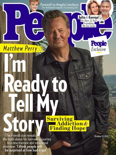 Matthew Perry on the cover of People magazine