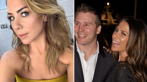 Kate Ritchie (l), and Ritchie and Stuart Webb in 2011 (r).