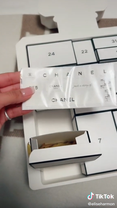 Woman shares hilarious reactions to unboxing a $825 luxury Chanel advent  calendar - Upworthy