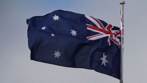 Search for first ever Australian flag