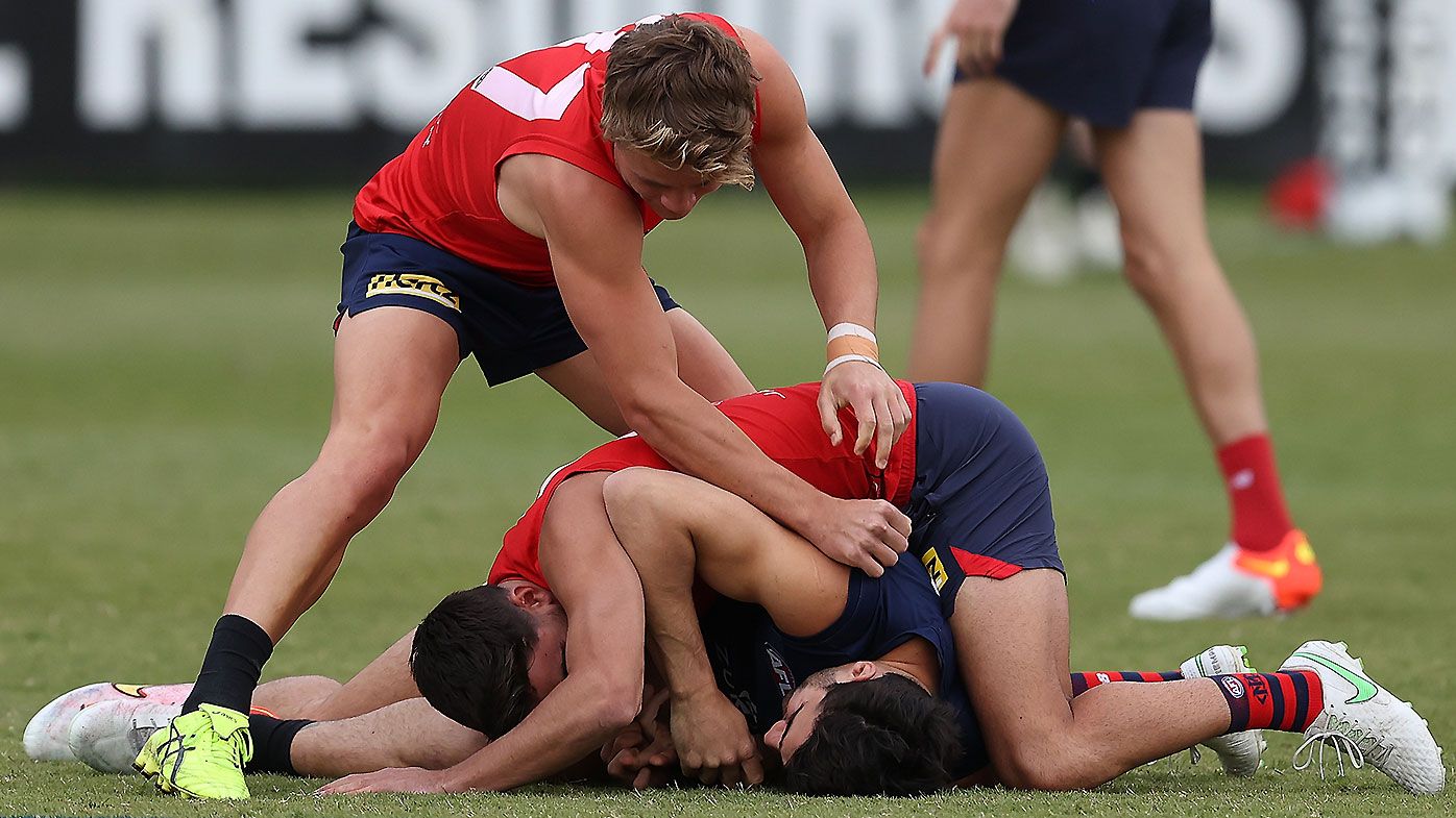 'A few hearts-in-mouths moments': Inside fiery Demons practice run that left youngster hurt