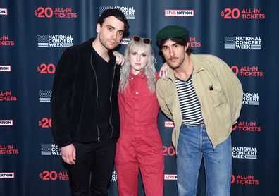 Paramore at Live Nation's celebration of the 4th annual National Concert Week at Live Nation on April 30, 2018 in New York City.