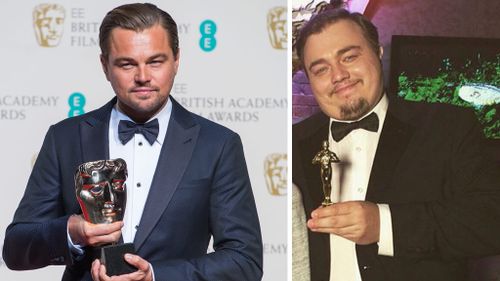 Roman Burtsaev has risen to fame with his similar appearance to Leonardo DiCaprio. (Getty/Instagram)