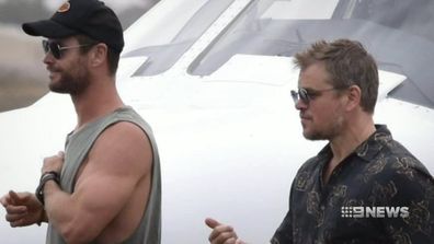 Chris Hemsworth and Matt Damon