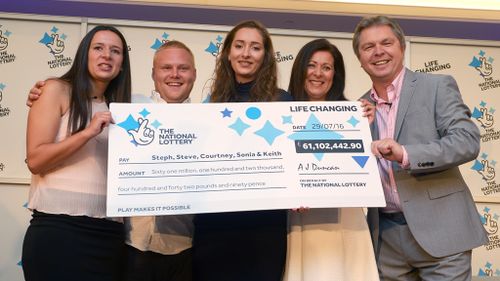 Woman ‘feeling lucky’ after successful cancer operation tells daughter to buy winning £61m lottery ticket