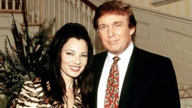 Fran Drescher and Donald Trump.