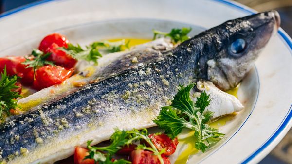 Whole Baked King George Whiting Aqua Pazza by Massimo Mele