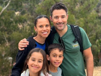 Ben Tate with his daughter Zara, son and wife Lisa