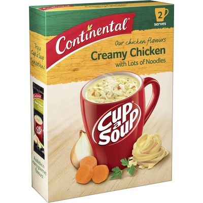 Continental Cup A Soup Creamy Chicken with Lots of Noodles 2 Pack - 265 mg sodium